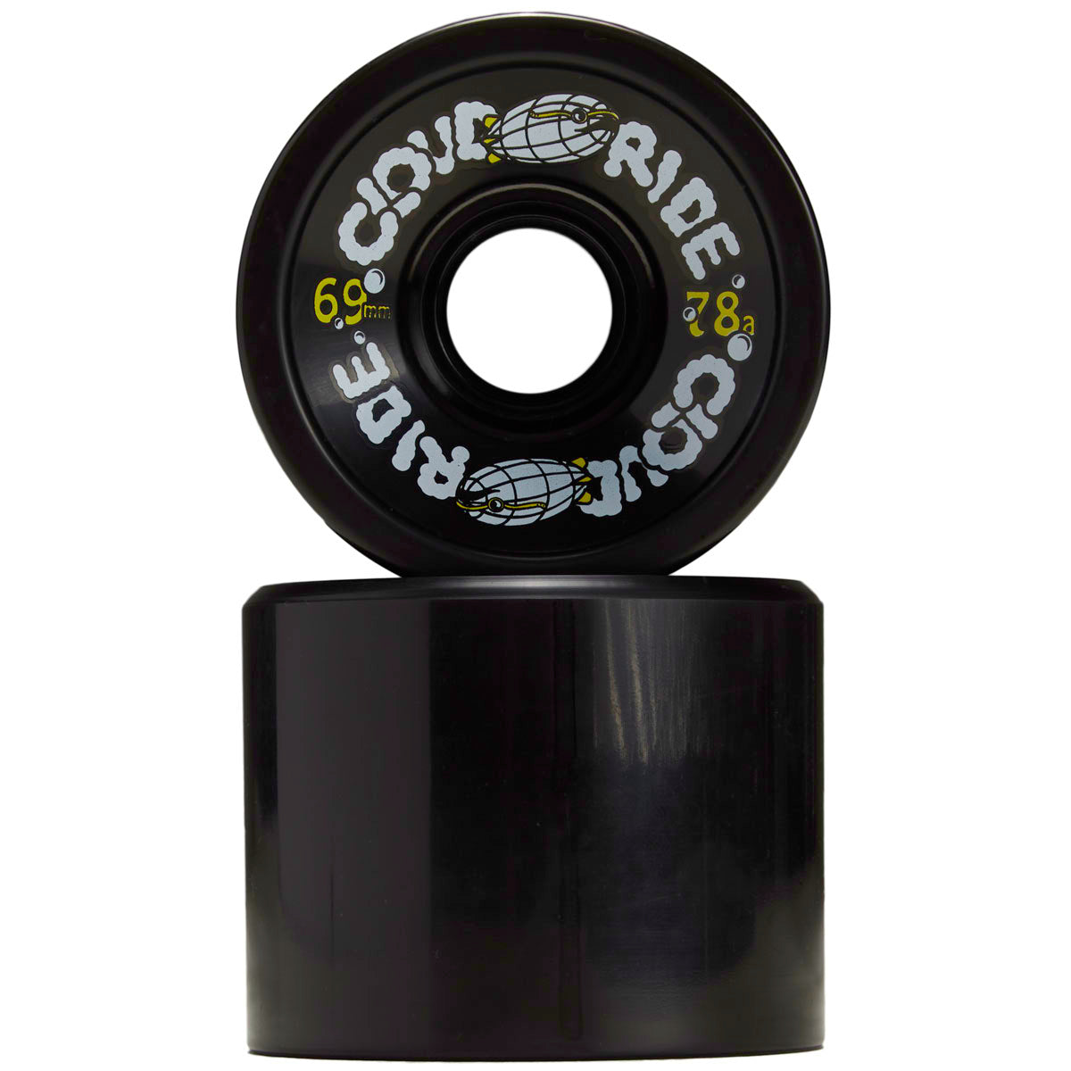 Cloud Ride Cruiser 78a Longboard Wheels - Black - 69mm image 2