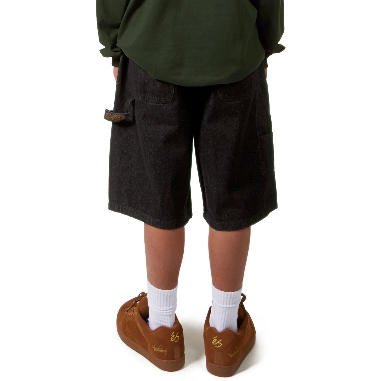 CCS Hammer Loop Jean Shorts - Old Black image 4