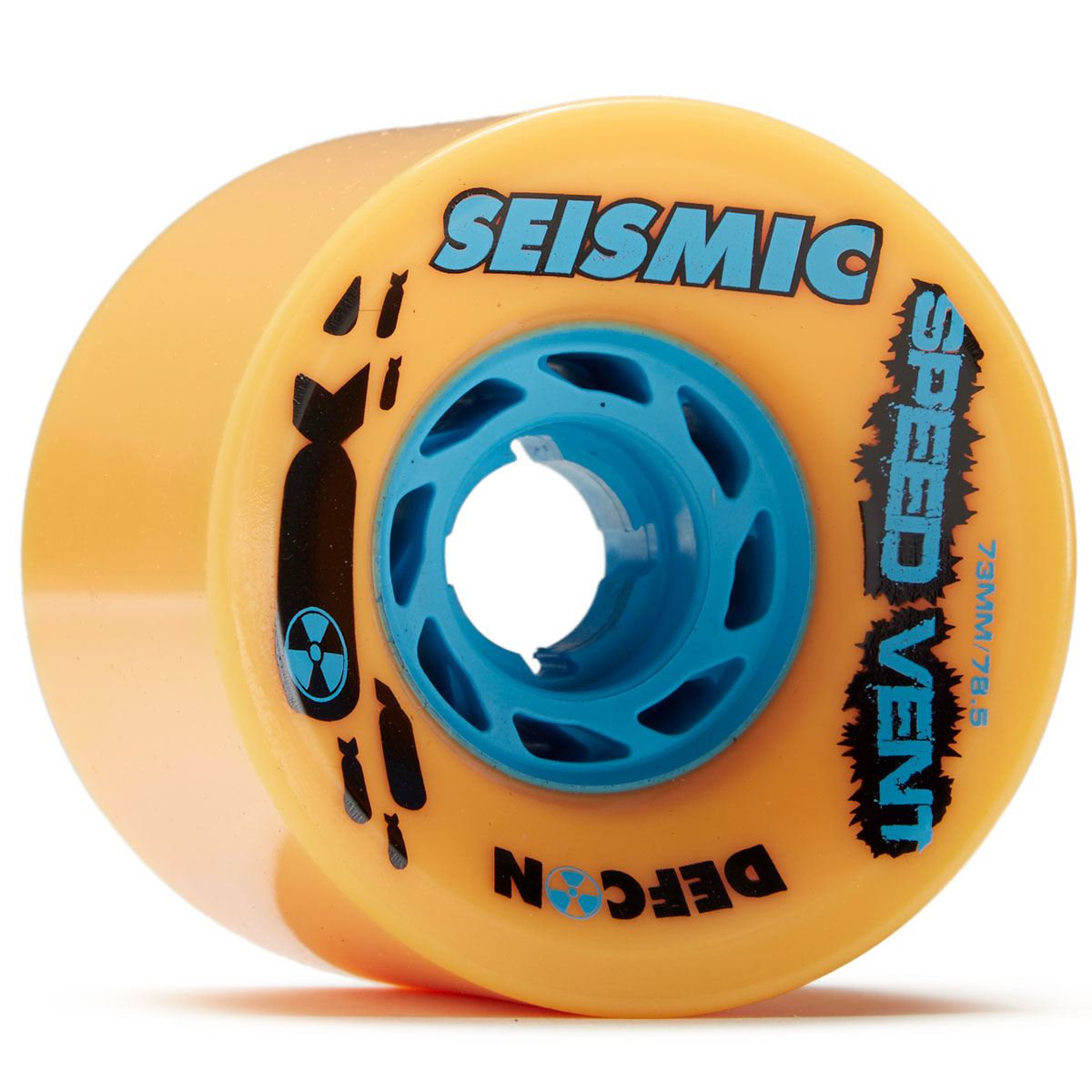 Seismic Speed Vent 78.5a Longboard Wheels - Mango - 73mm image 1