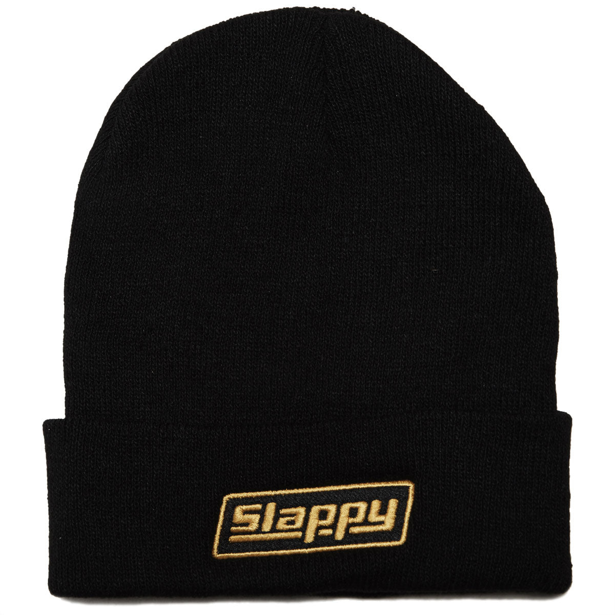 Slappy OG Logo Roll Up Beanie - Black image 1