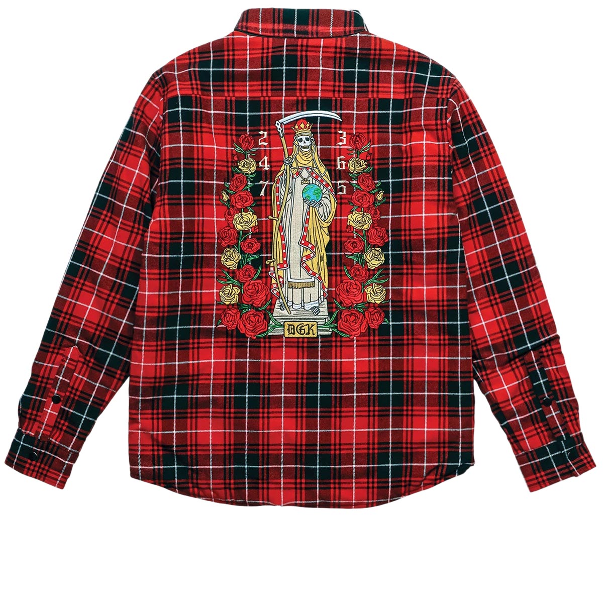 DGK Muerte Flannel Shacket Jacket - Red image 2