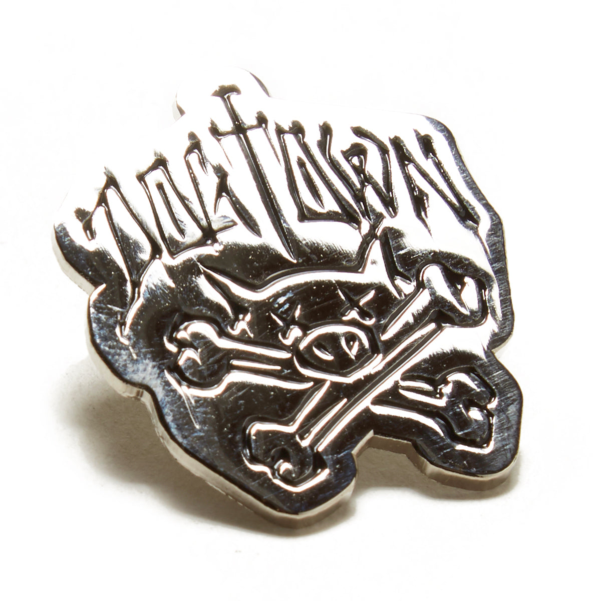 Dogtown Pig And Bones Enamel Pin - Silver image 1