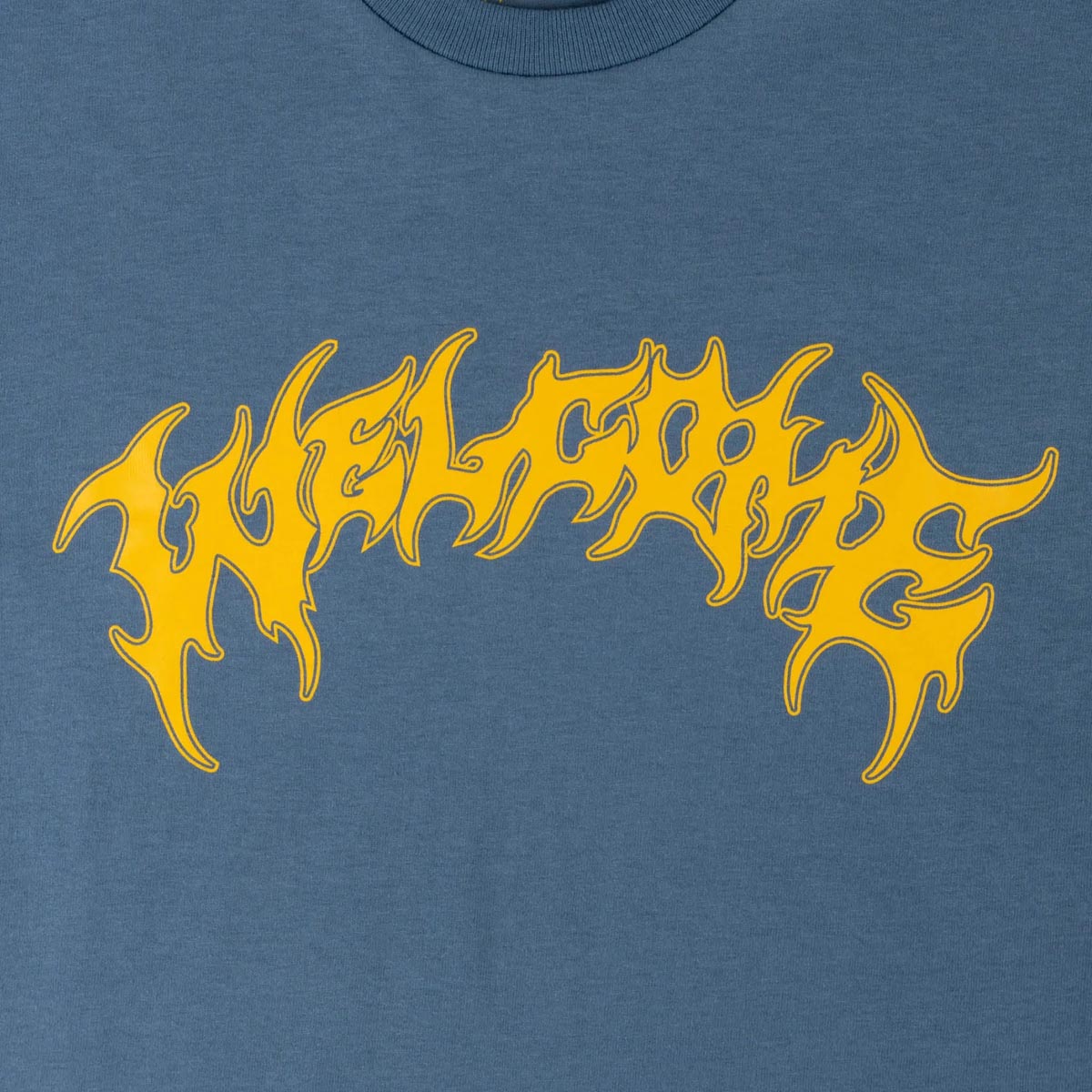 Welcome Barb T-Shirt - Indigo/Yellow image 2