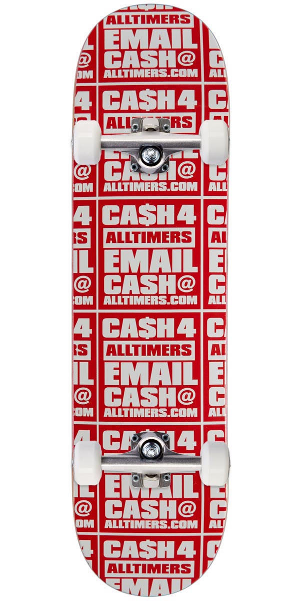 Alltimers Atlantic Ave Skateboard Complete - Red - 8.25