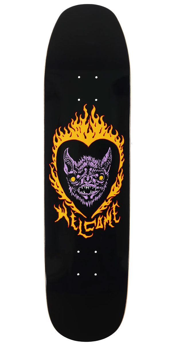 Welcome Blood Sucker On A Son Of Moontrimmer Skateboard Deck - Black - 8.25