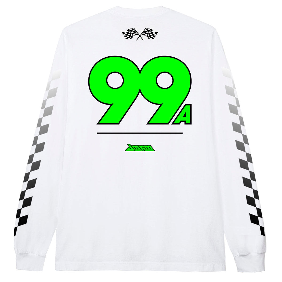 AM-FM Tracker Long Sleeve T-Shirt - White image 2