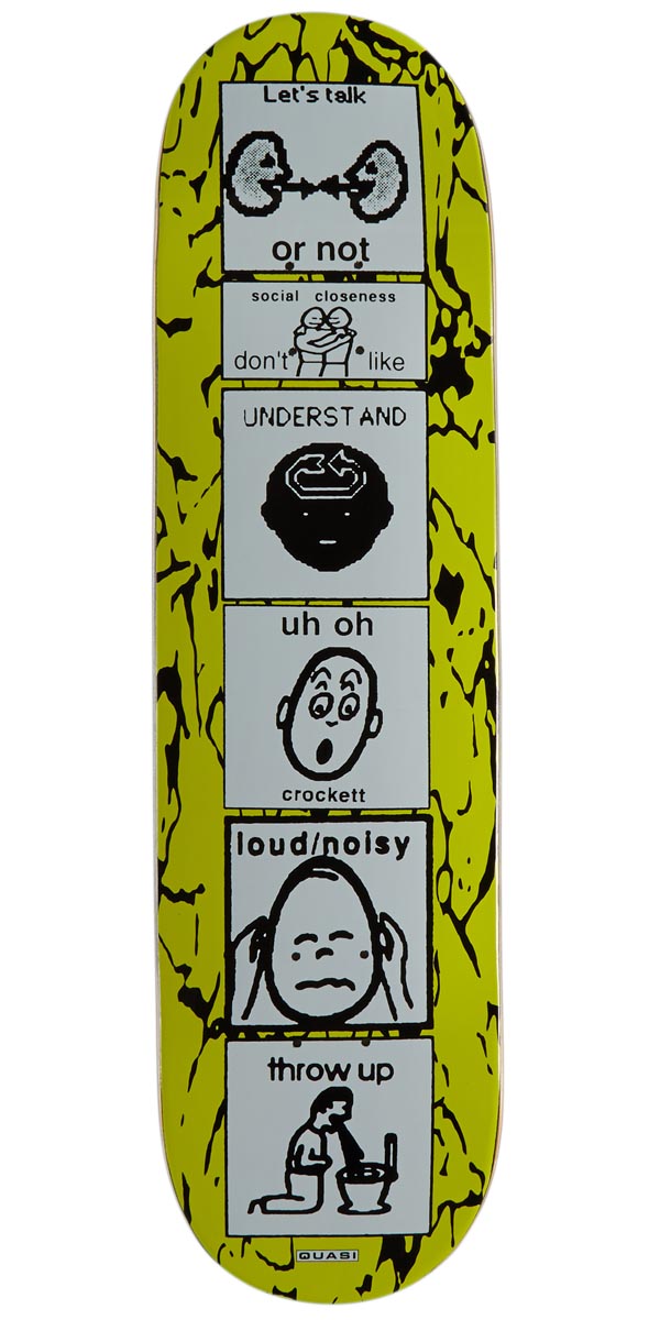 Quasi Crockett The Puker Skateboard Deck - 8.25