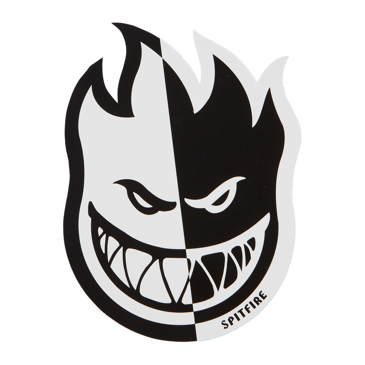 Spitfire Two Tone Bighead Fill Sticker - Silver/Black image 1