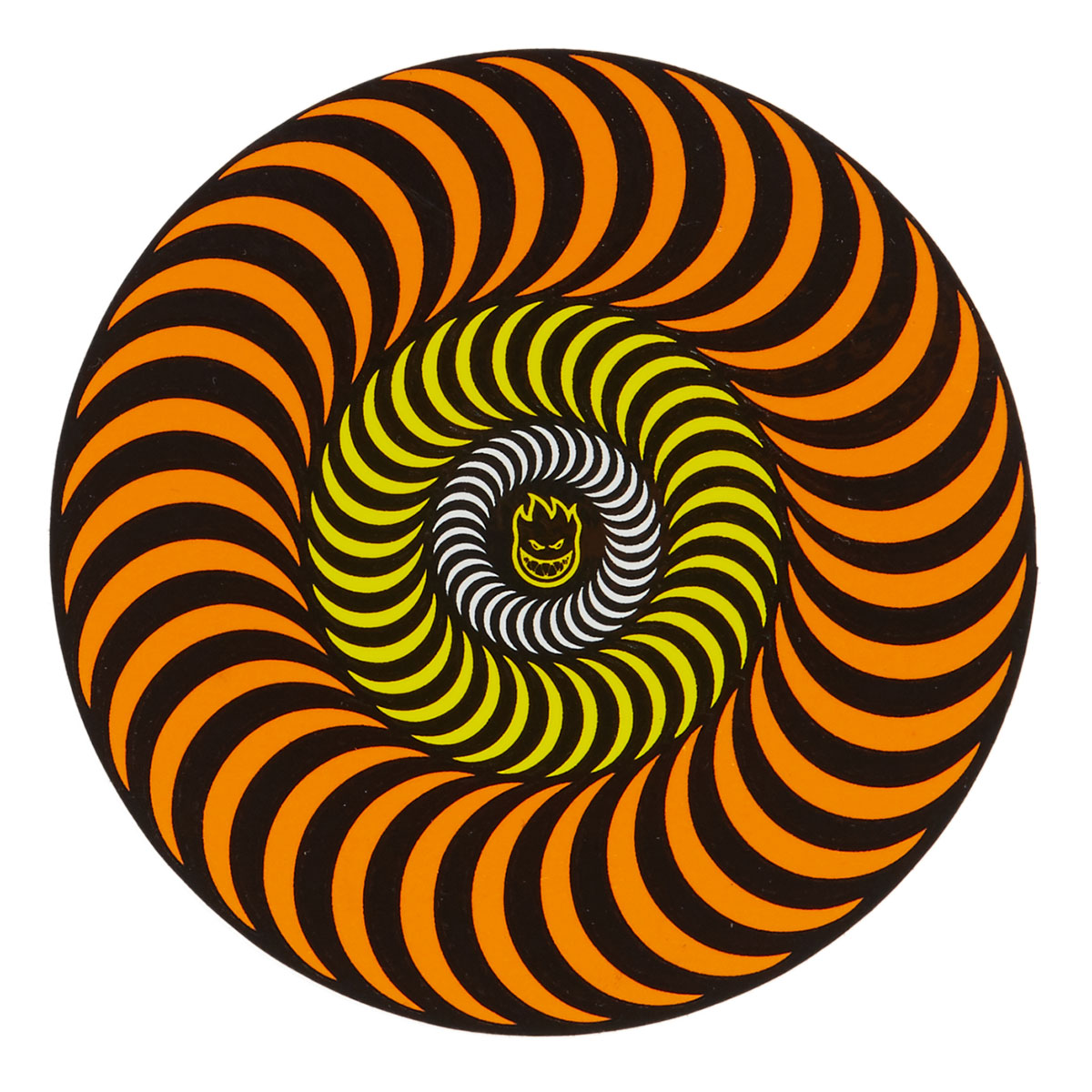 Spitfire Tri-Color Swirl Bighead Sticker - Orange - 4