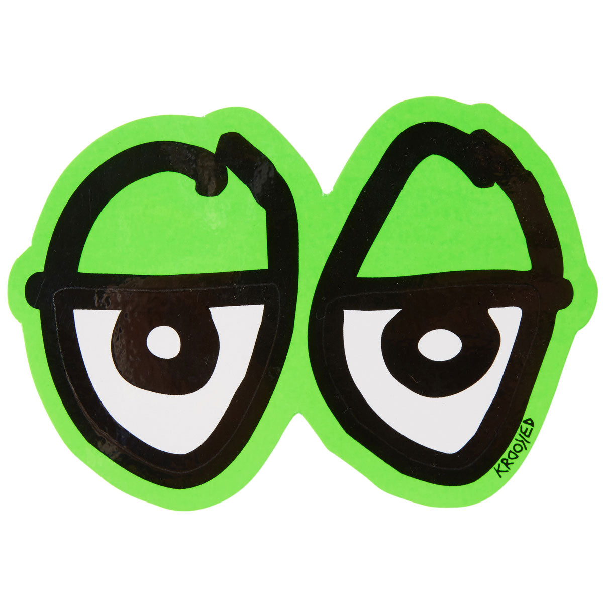 Krooked Eyes Di-Cut MD Sticker - Green image 1