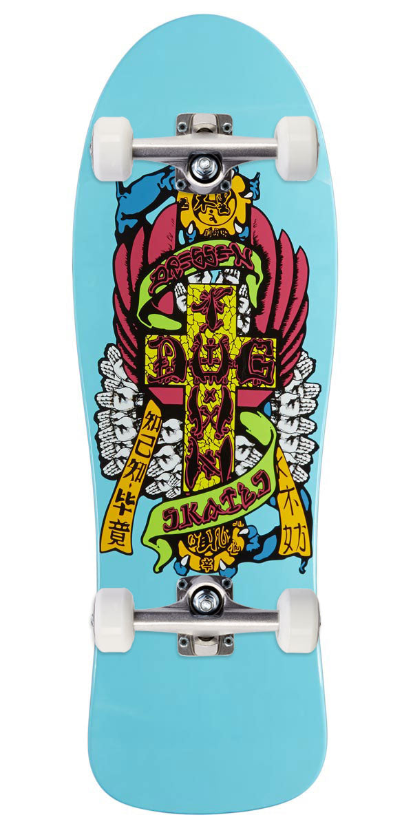 Dogtown Eric Dressen Hands Reissue Skateboard Complete - Sky Blue Full Dip - 10.125