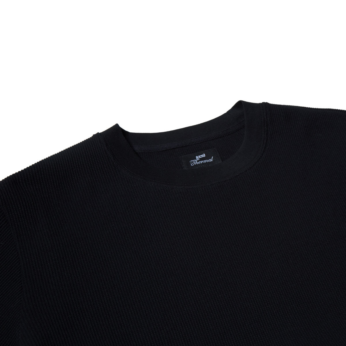 CCS OG Waffle Knit Thermal Shirt - Black image 2