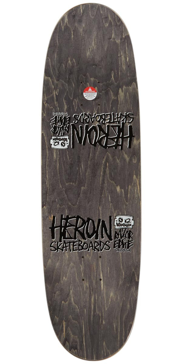 Heroin Symmetrical Egg Skateboard Deck - Gold - 9.25