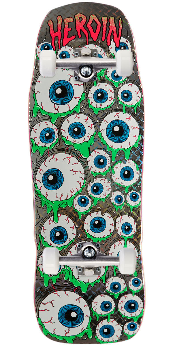 Heroin Holo Mutant Eyeballer Skateboard Complete - 10.25