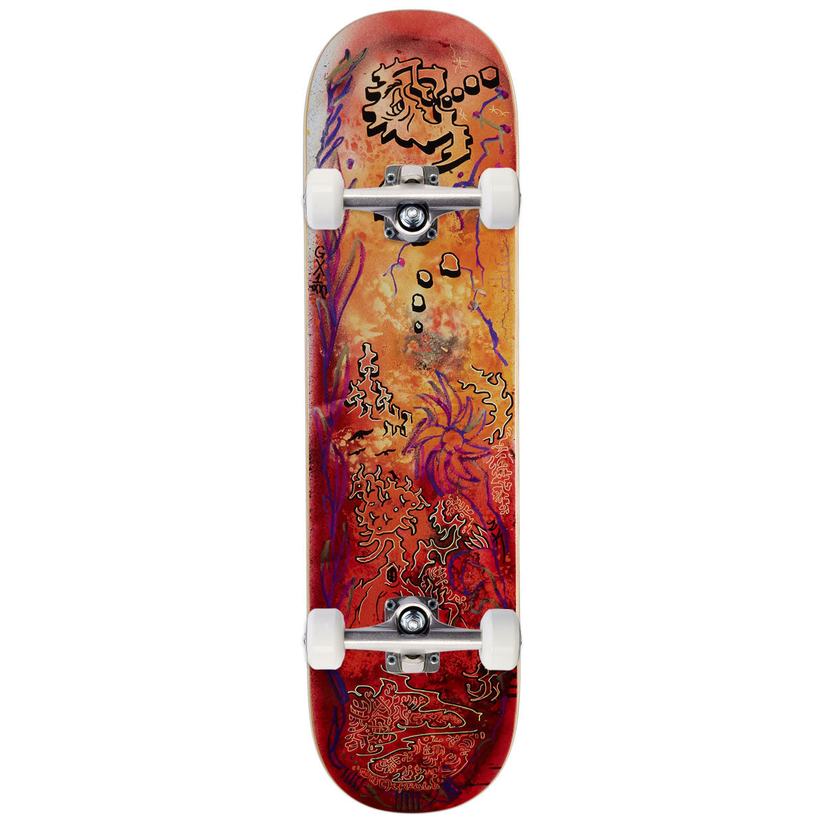 GX1000 Seeing Sherbert Krull Skateboard Complete - 8.25