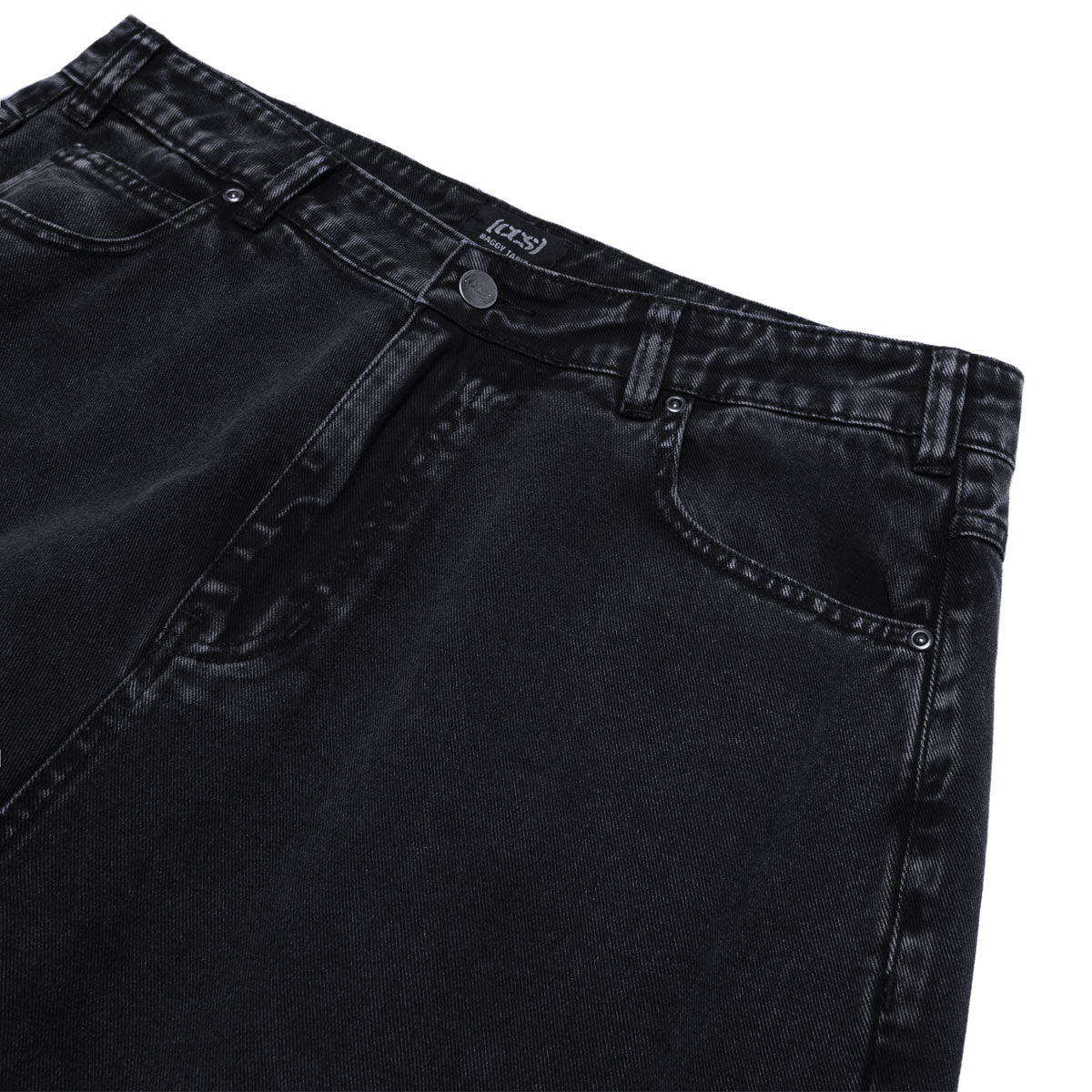 CCS Baggy Taper Denim Jeans - Acid Black image 3