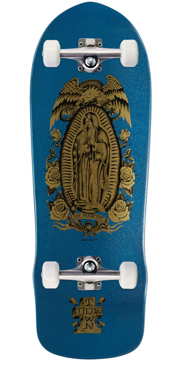 Dogtown Jesse Martinez 1987 Guadalupe Skateboard Complete - Blue Flake Full Dip - 10.00