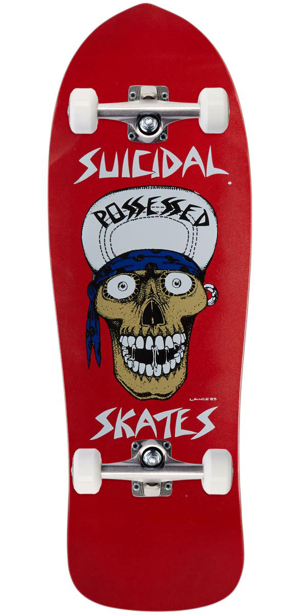 Dogtown Punk Skull Reissue Skateboard Complete - Red Flake Full Dip - 10.125