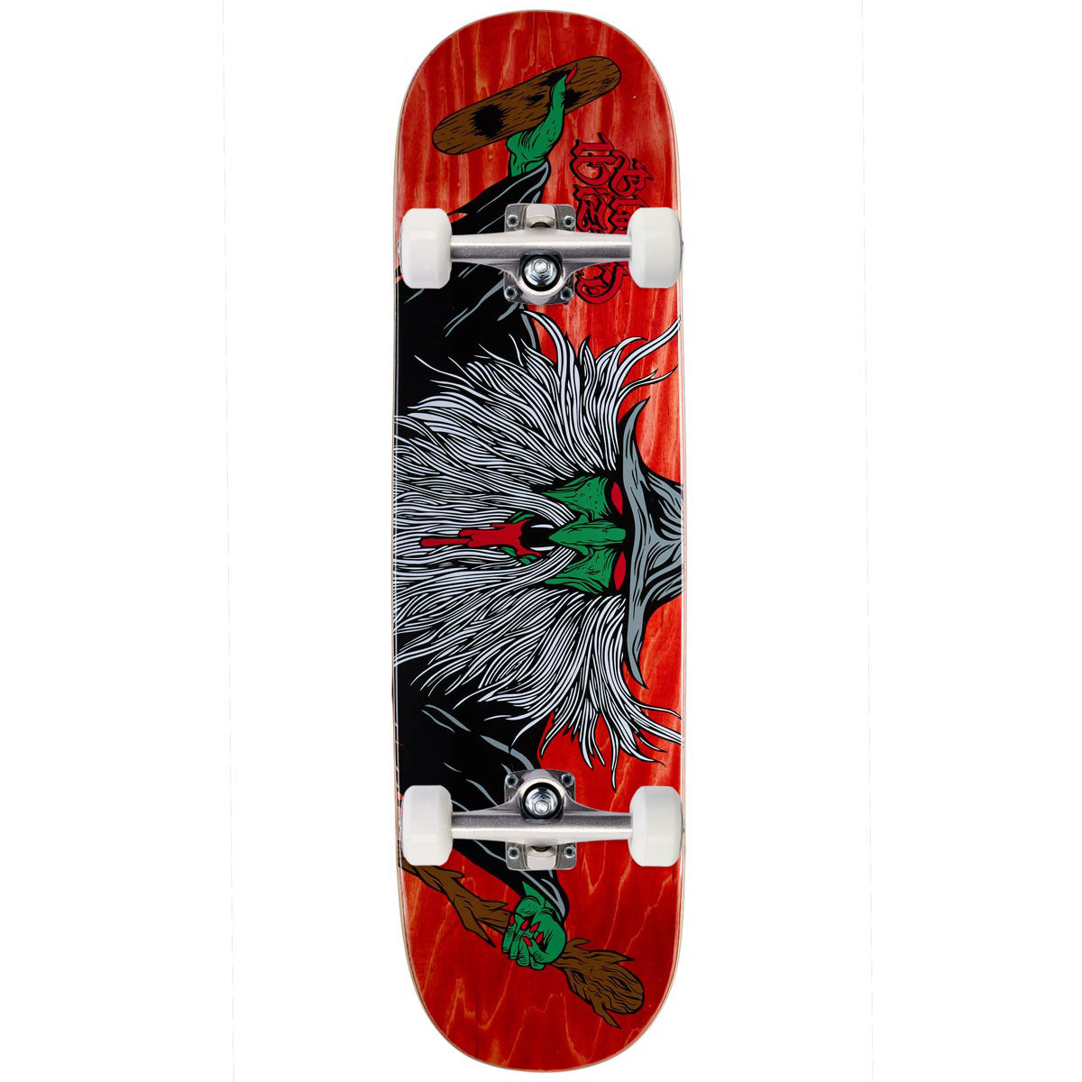 Blood Wizard Flying Wizard Blunt Skateboard Complete - Assorted Stains - 8.625