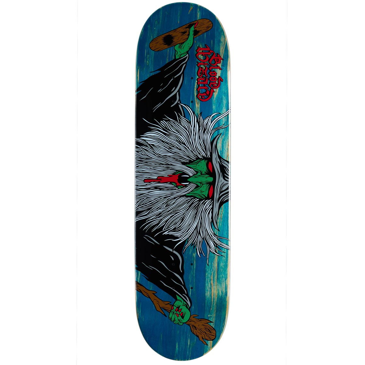 Blood Wizard Flying Wizard Skateboard Deck - Assorted Stains - 8.375