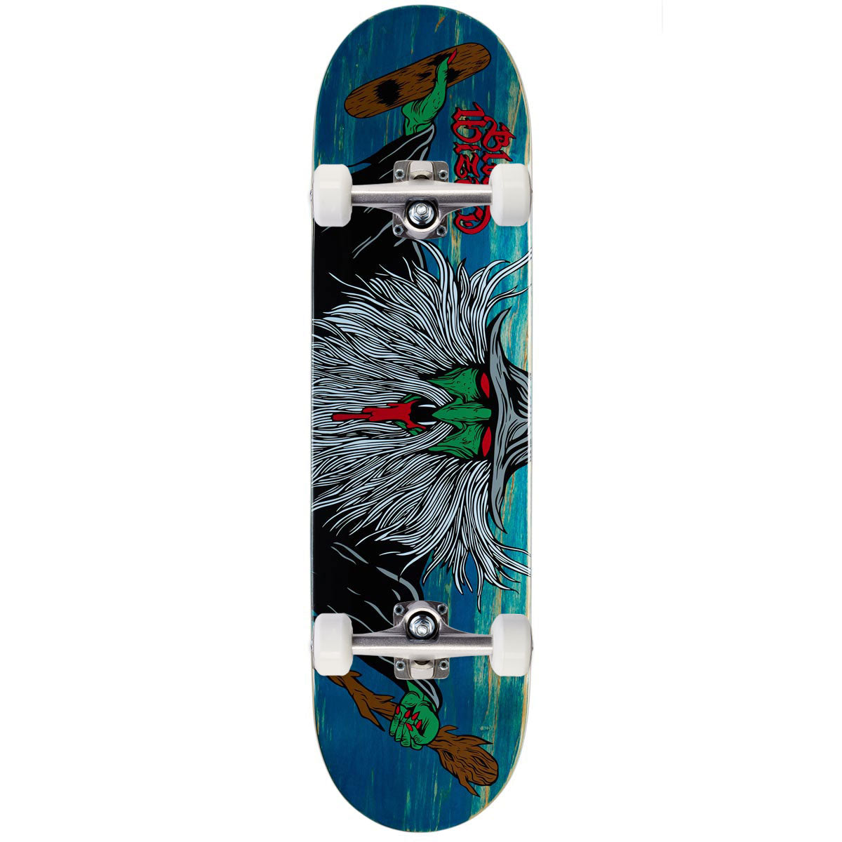 Blood Wizard Flying Wizard Skateboard Complete - Assorted Stains - 8.375