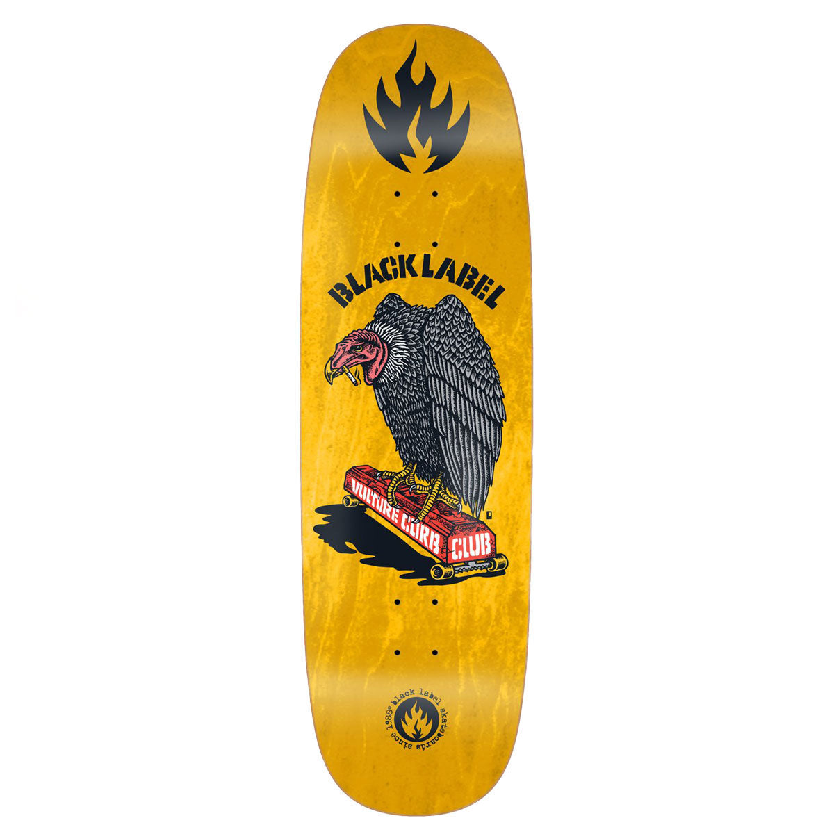 Black Label Vulture Curb Club Tugboat Skateboard Deck - 9.50