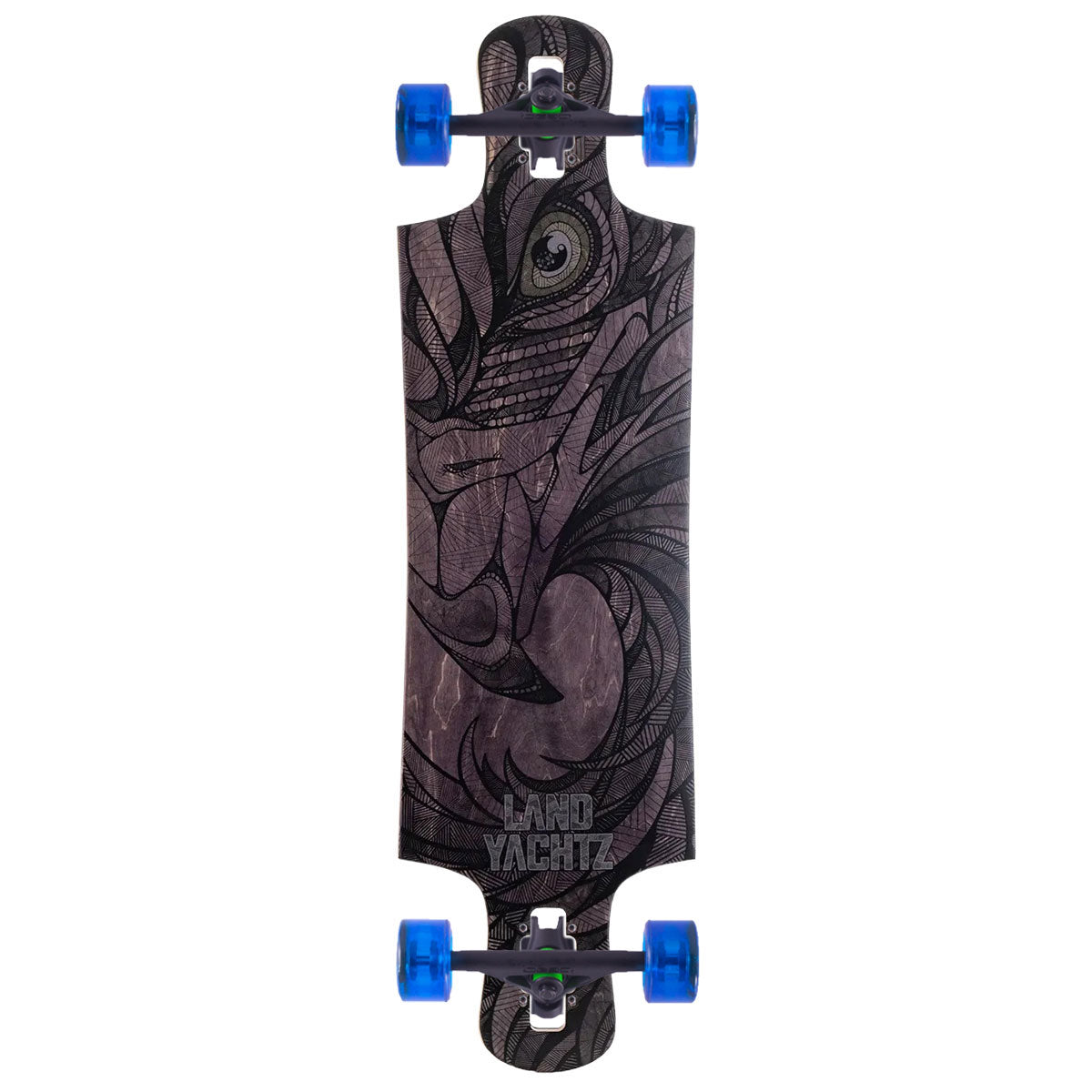 Landyachtz Drop Hammer Black Eagle Longboard Complete image 1