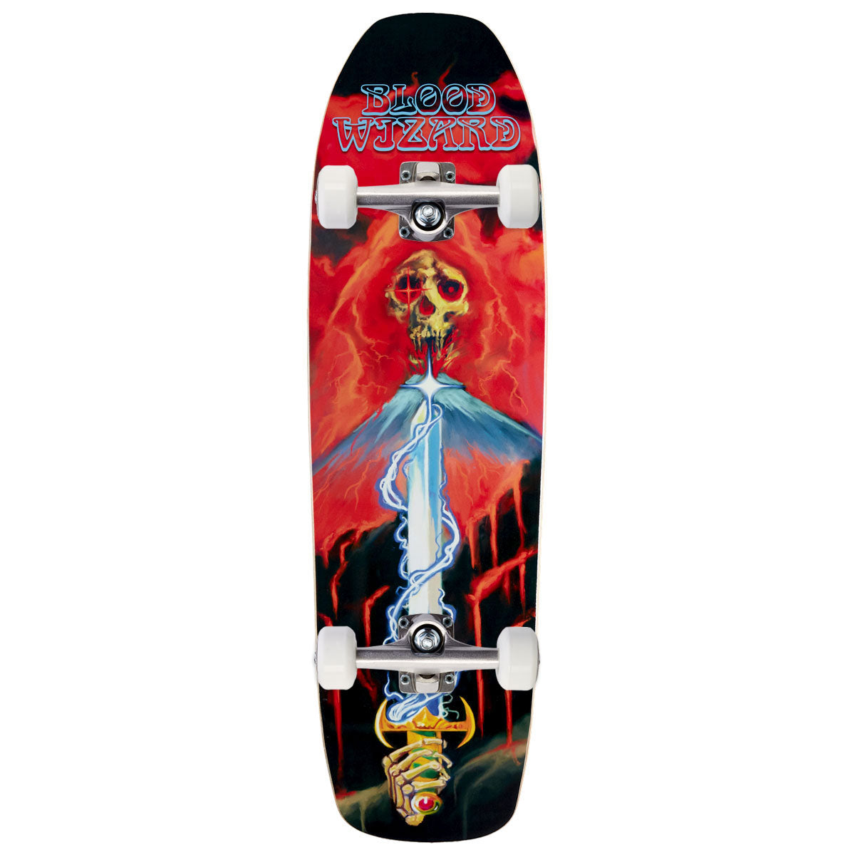 Blood Wizard Mythical Beings Vulcan Sicle Skateboard Complete - 9.25