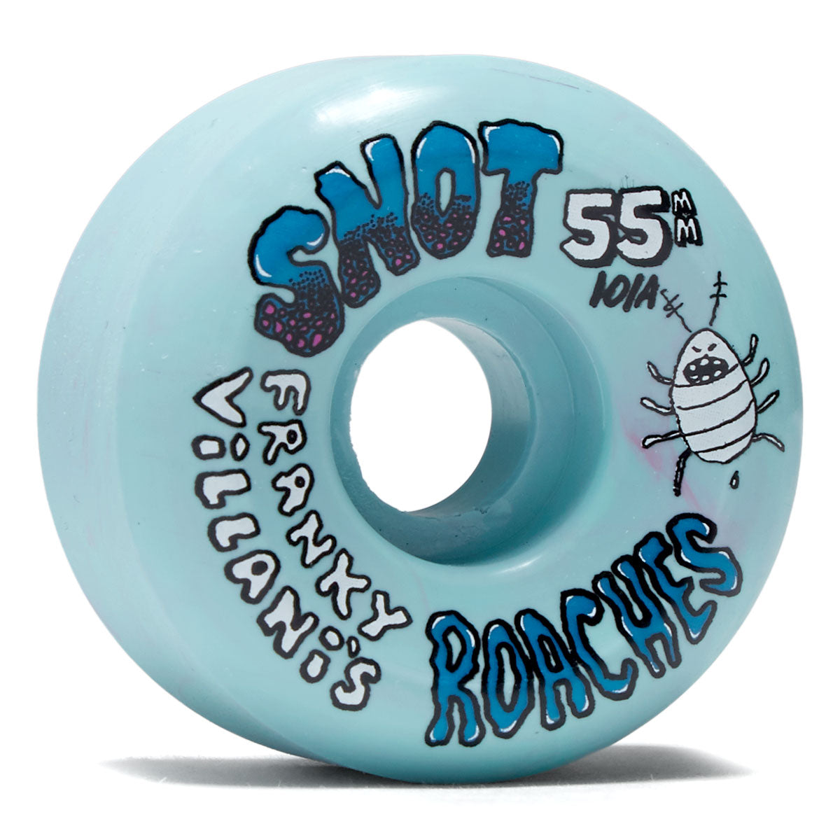 Snot Franky Villani Roaches 101a Skateboard Wheels - Blue - 55mm image 1