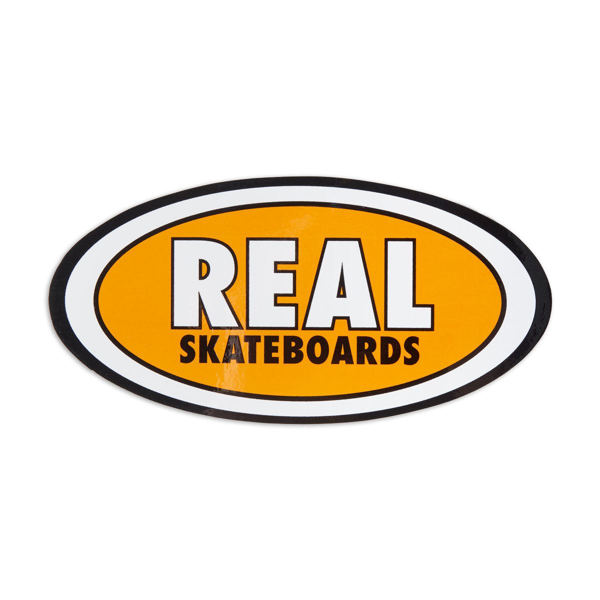 Real Staple Oval MD Sticker - Orange image 1