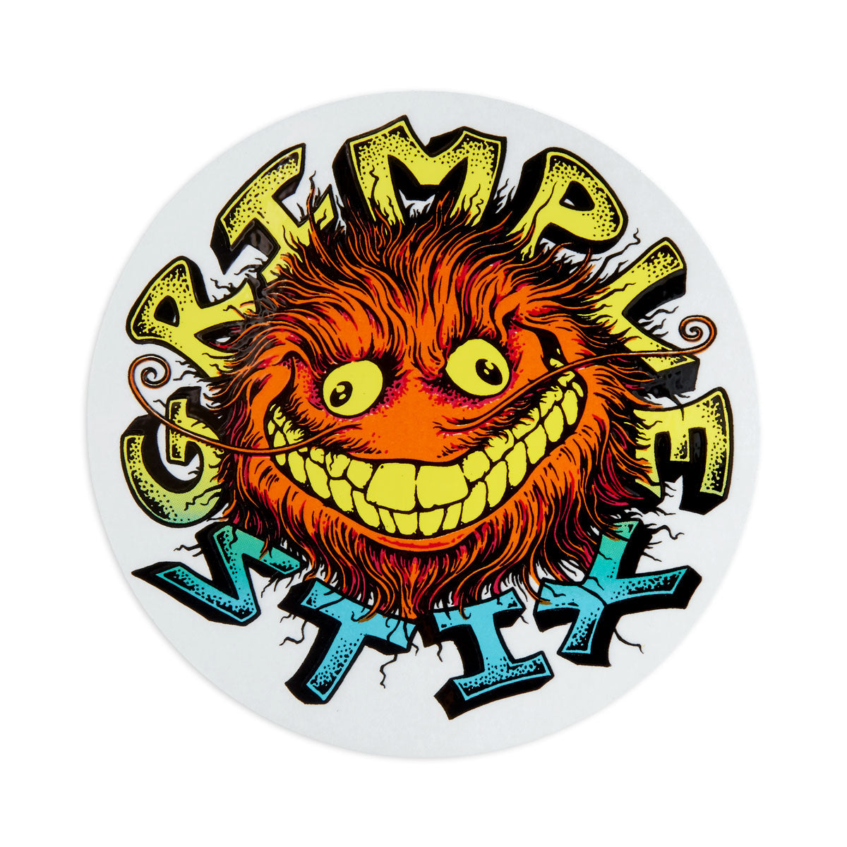 Anti-Hero Grimple Stix Round MD Sticker - Orange image 1