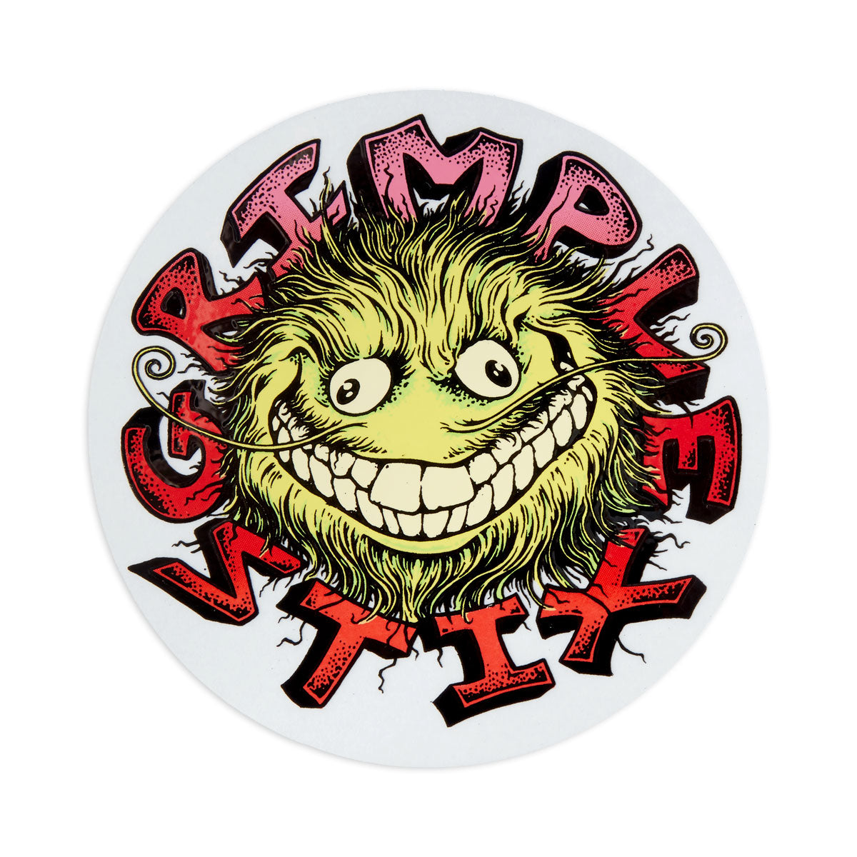 Anti-Hero Grimple Stix Round MD Sticker - Yellow image 1