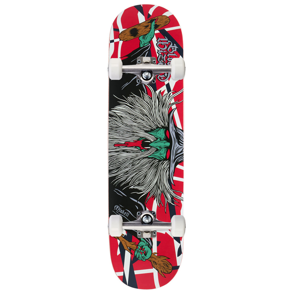 Blood Wizard Flying Wizard Miskell Skateboard Complete - 8.370