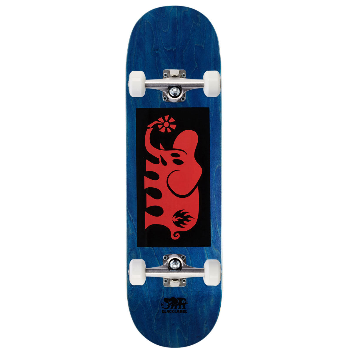 Black Label Elephant Block Skateboard Complete - Red - 8.75