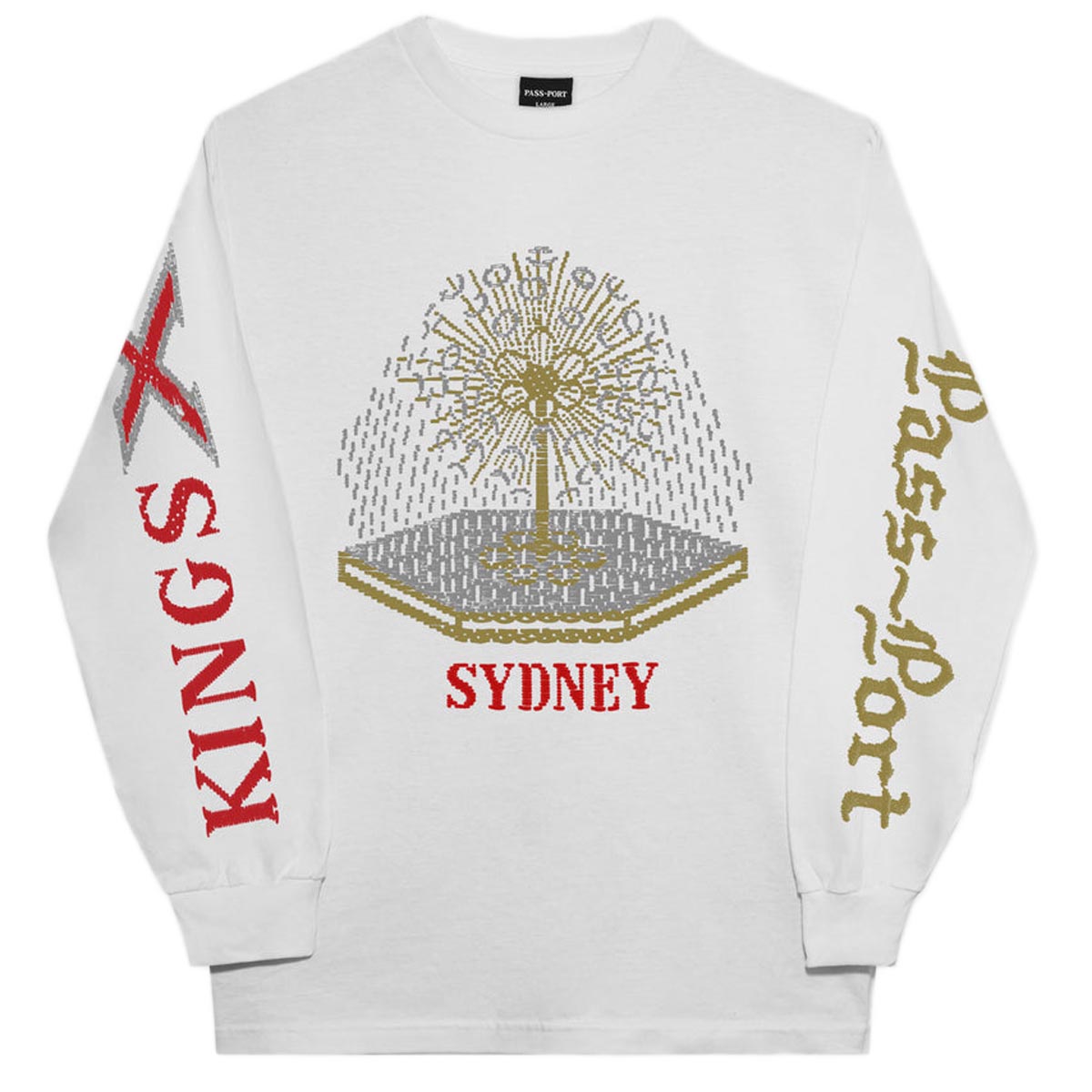 Passport Kings X Long Sleeve T-Shirt - White image 1