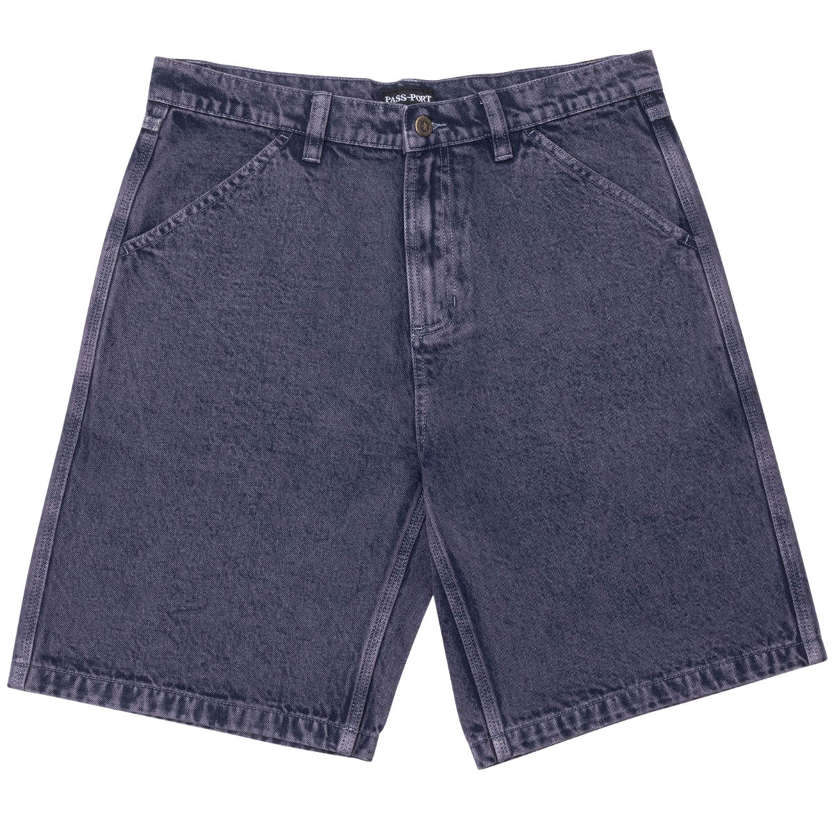 Passport Denim Workers Club Shorts - Purple Over-Dye image 1