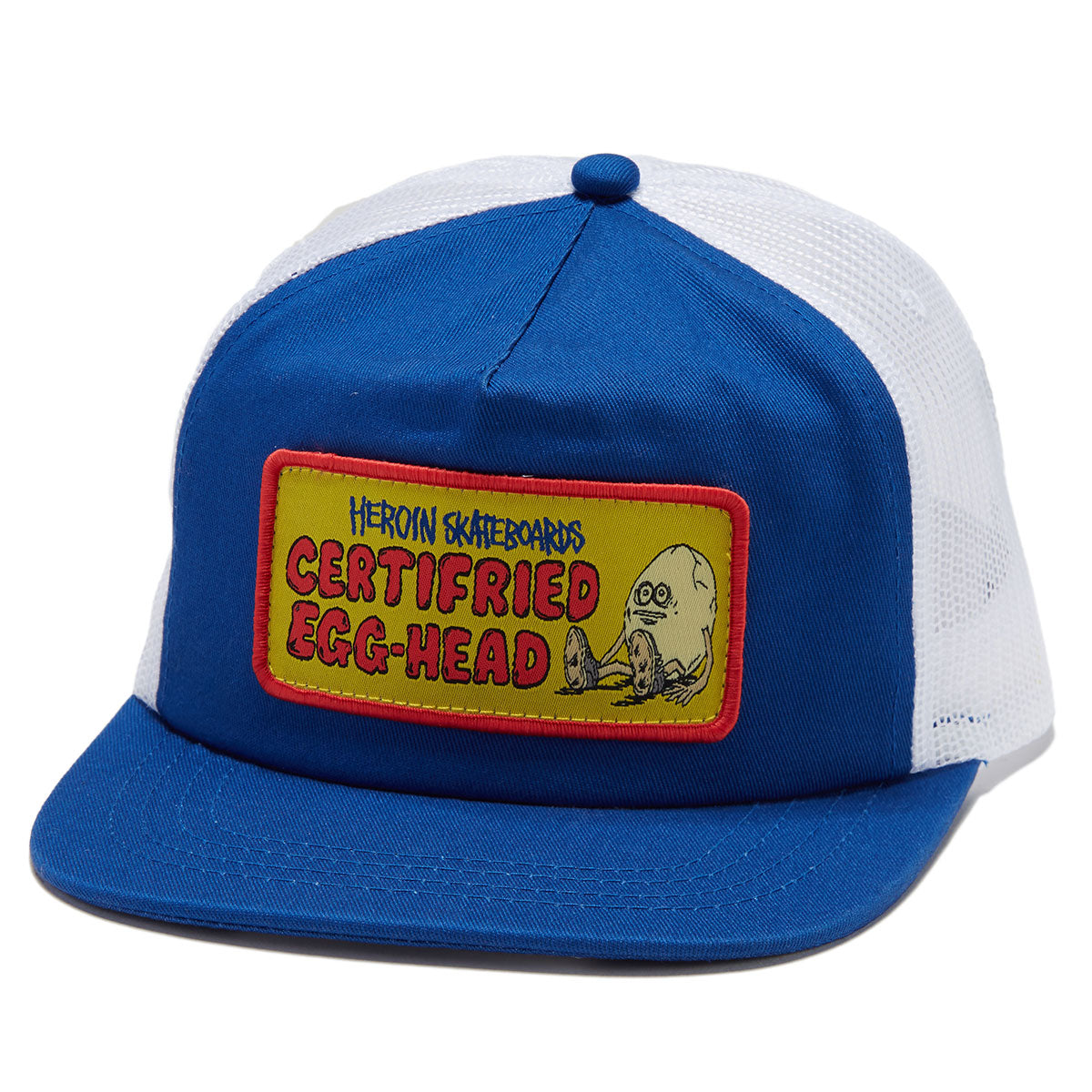 Heroin Certifried Trucker Hat - Blue image 1