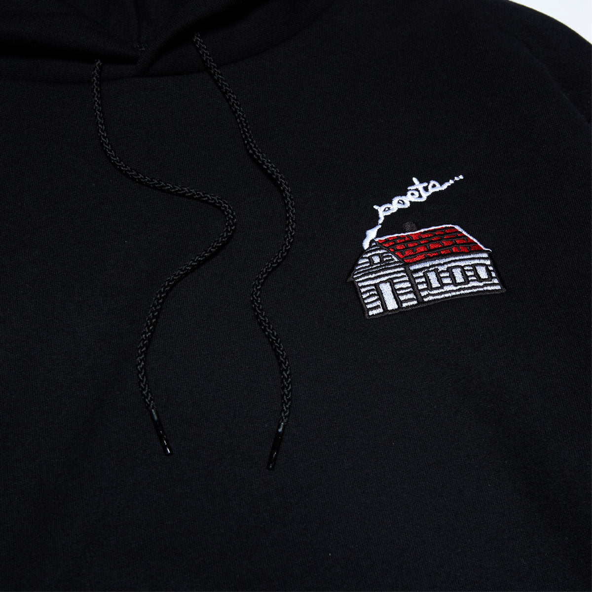 Poets Home Embroidered Champion Hoodie - Black image 2