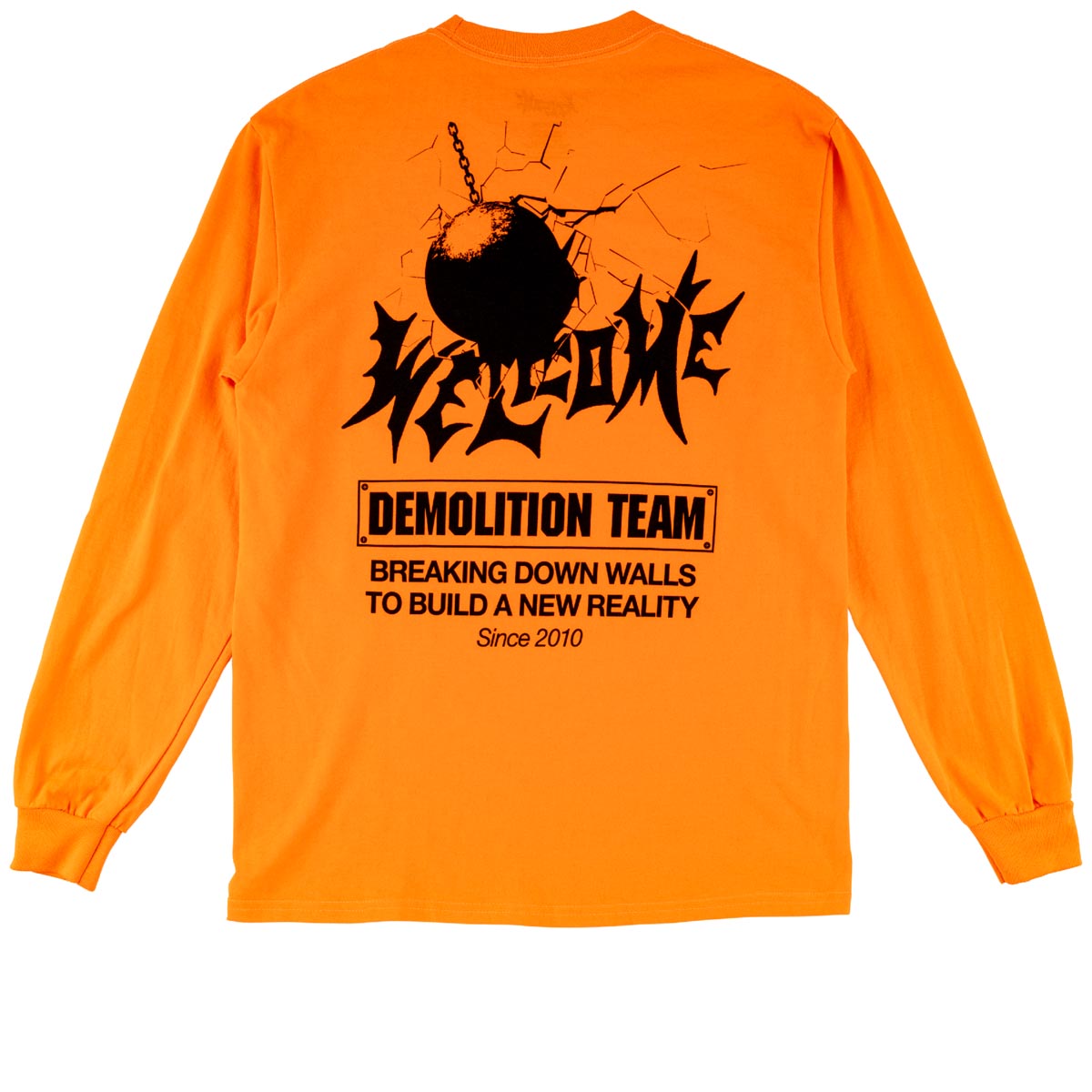 Welcome Demolition Long Sleeve T-Shirt - Orange image 1