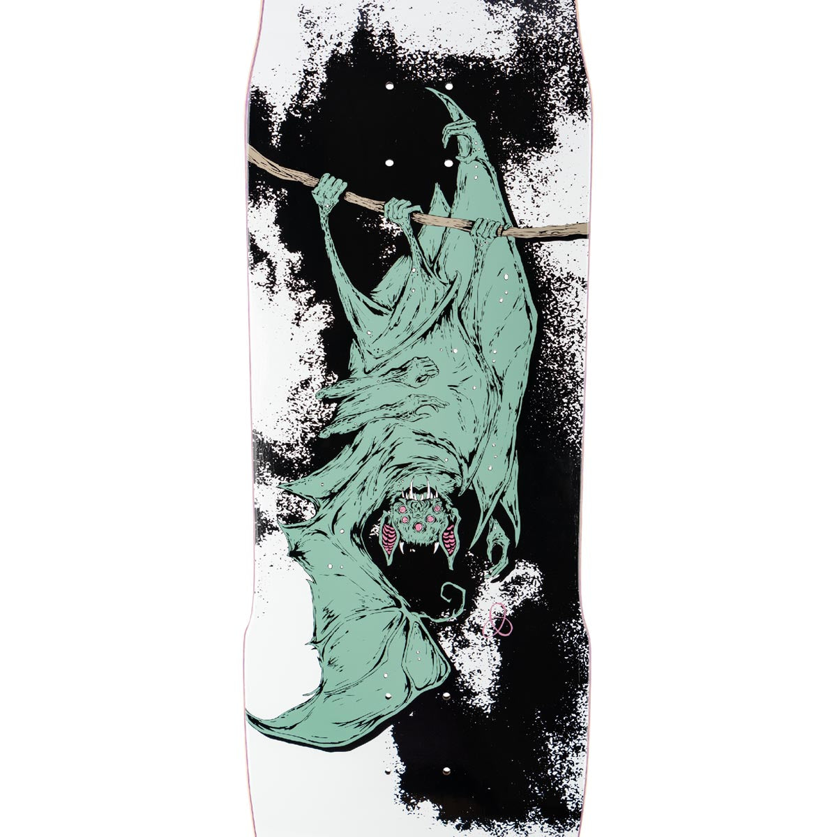 Welcome Infinitley Batty On A Totem 2.0 Skateboard Complete - White/Black - 9.75