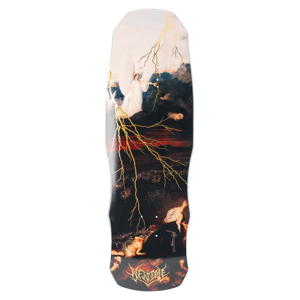 Welcome Rapture On A Dark Lord Skateboard Deck - Gold Foil - 9.85