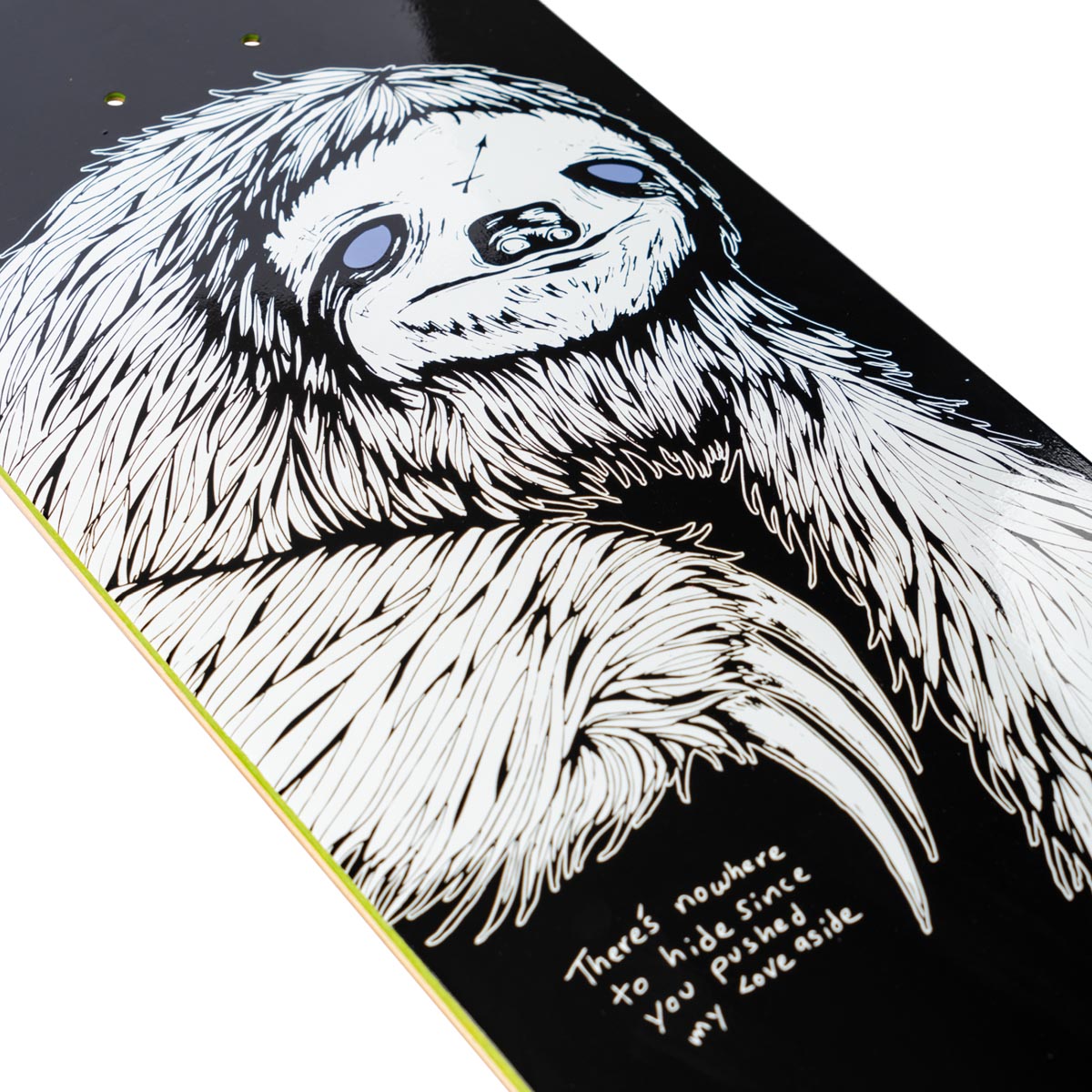 Welcome Sloth Skateboard Complete - Black/White - 8.25