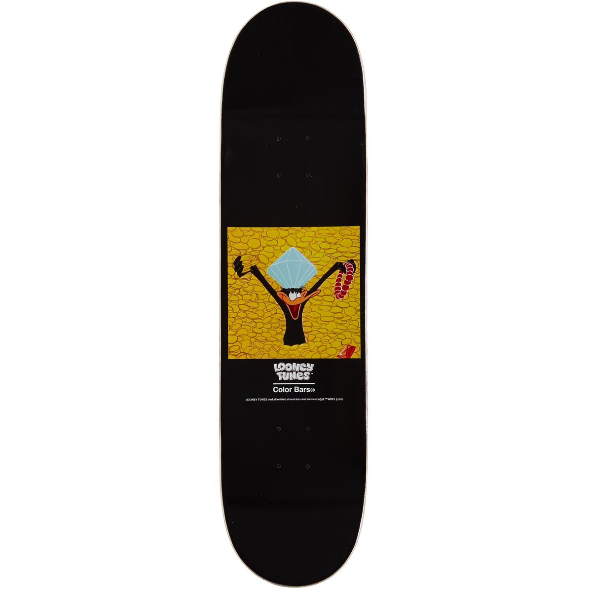 Color Bars x Looney Tunes Riches Skateboard Deck - Gold Foil - 8.25