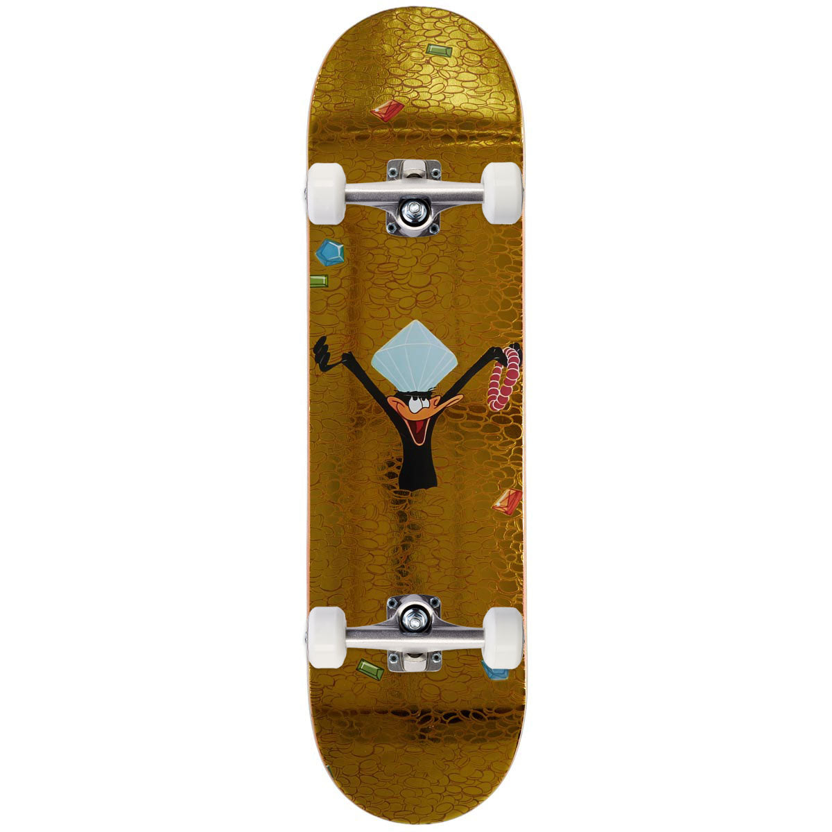 Color Bars x Looney Tunes Riches Skateboard Complete - Gold Foil - 8.25