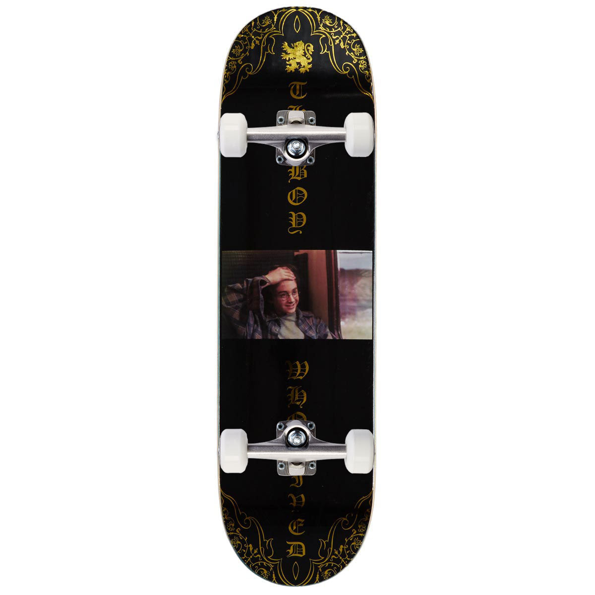 Color Bars x Harry Potter Boy Who Lived Skateboard Complete - Black/Gold Foil - 8.38