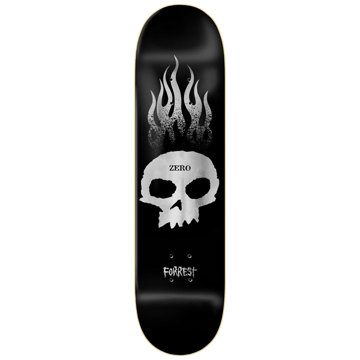 Zero Flaming Skull Forrest Edwards Skateboard Deck - 8.375