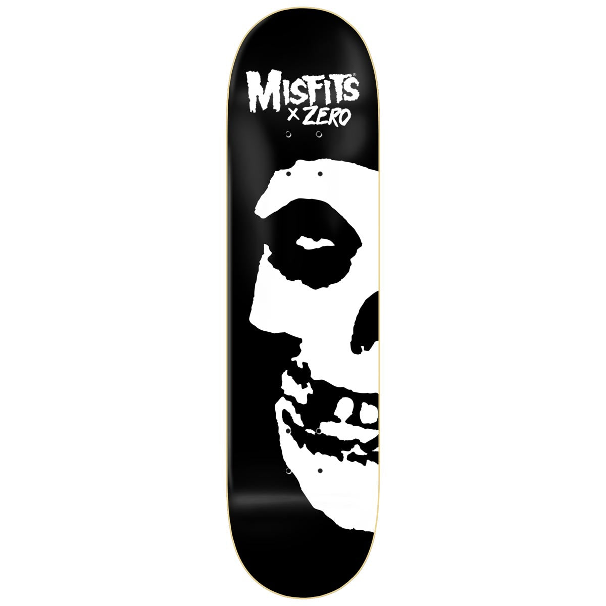 Zero x Misfits - Left Fiend Skull Skateboard Deck - 8.25