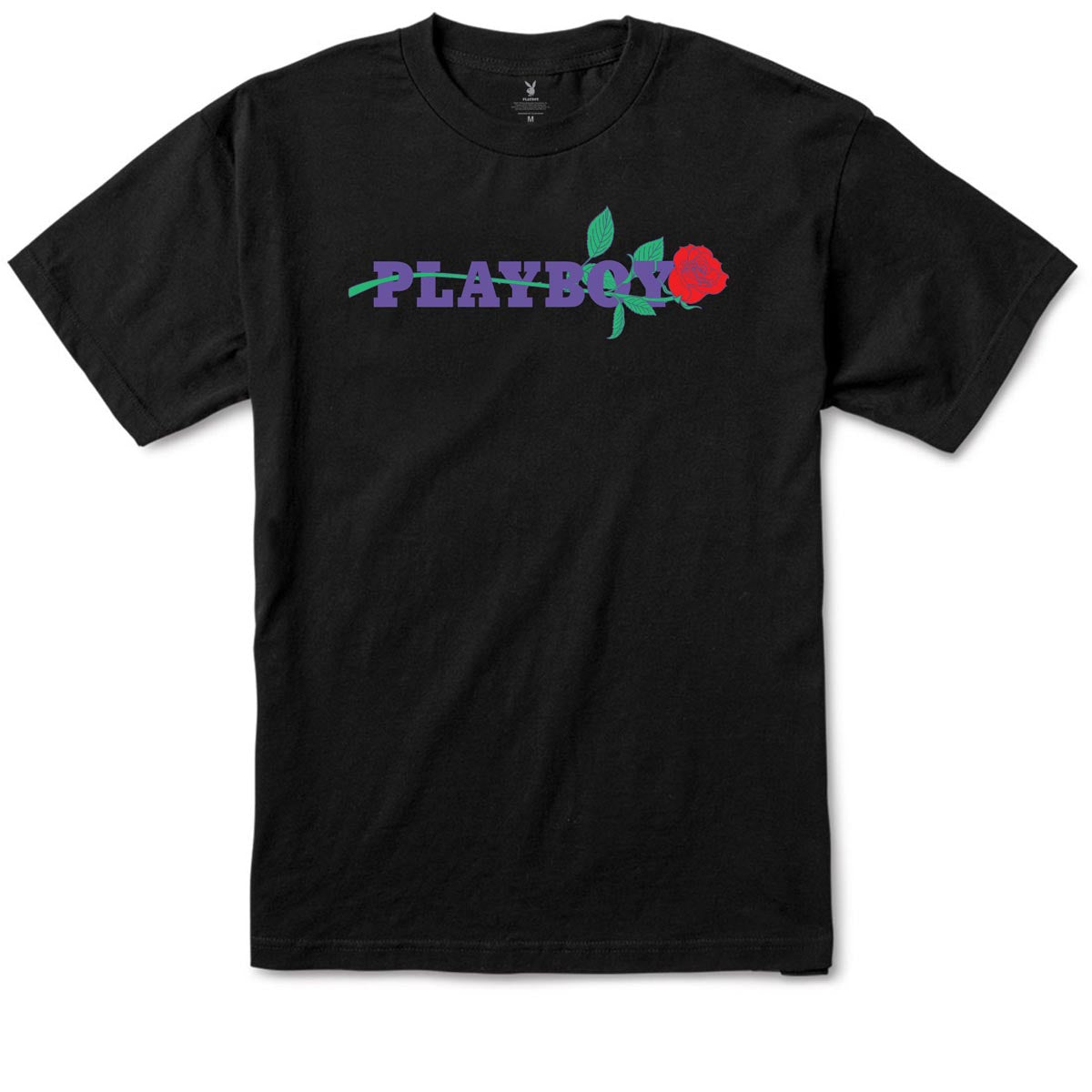 Color Bars x Playboy Rose T-Shirt - Black image 1