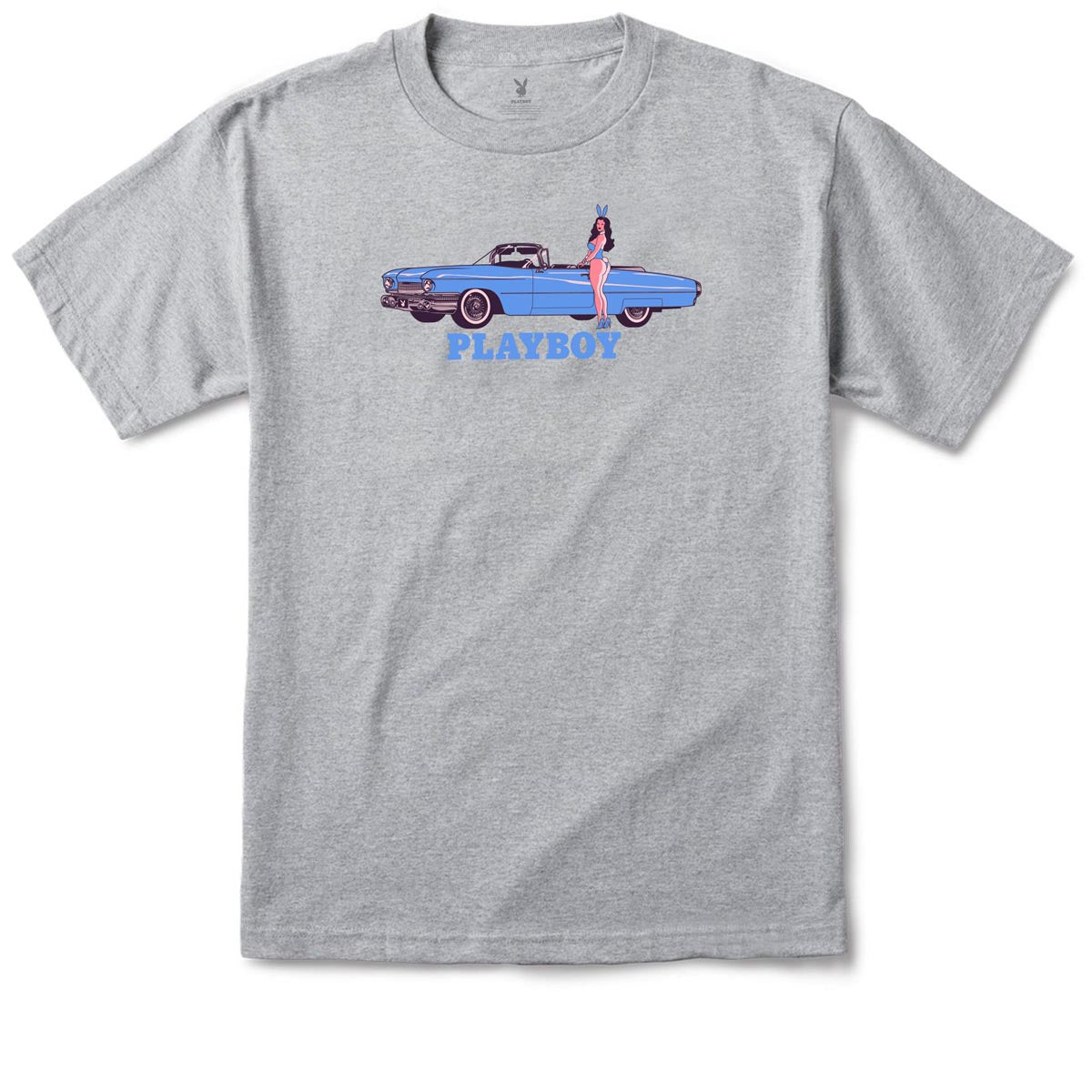 Color Bars x Playboy Car Show T-Shirt - Heather Grey image 1