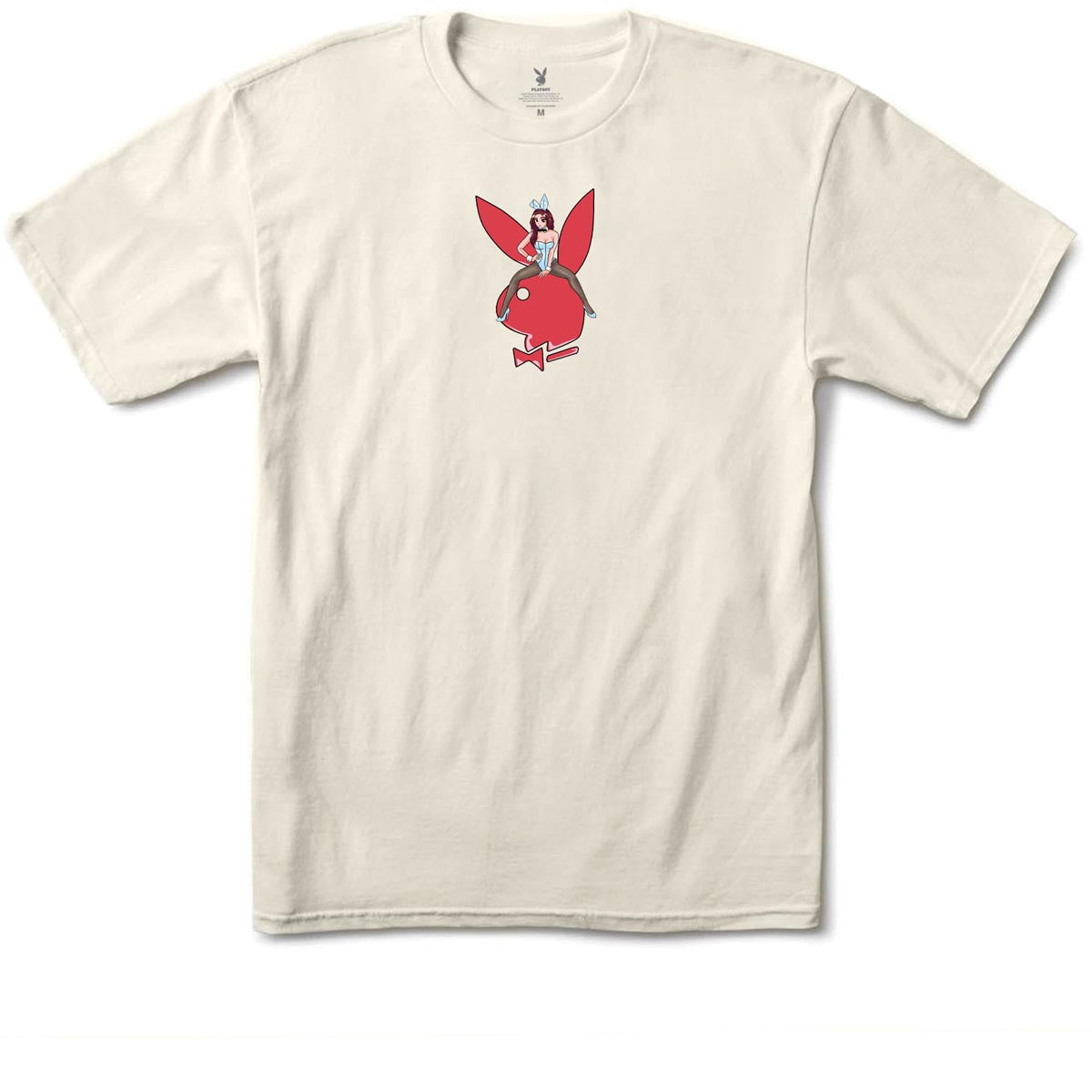 Color Bars x Playboy Straddle T-Shirt - Natural image 1